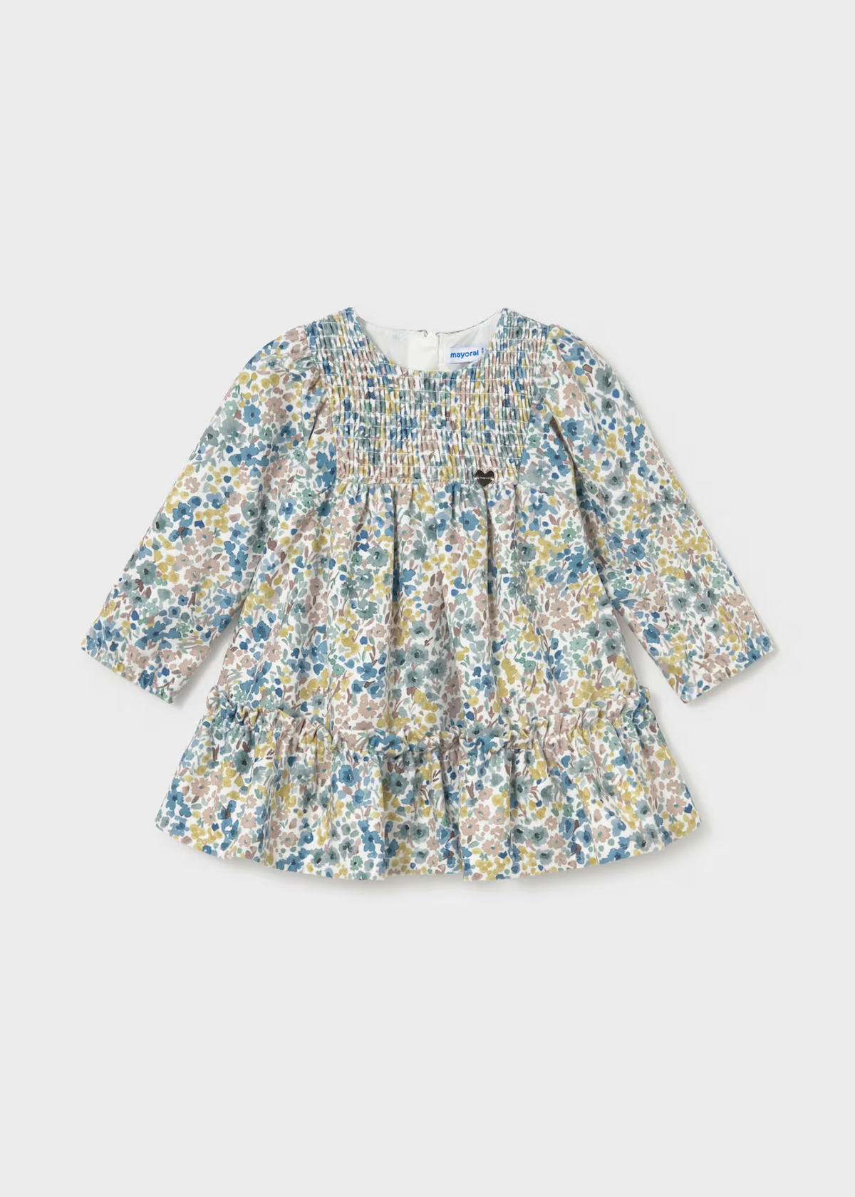 Baby Printed Velvet Dress | Mayoral