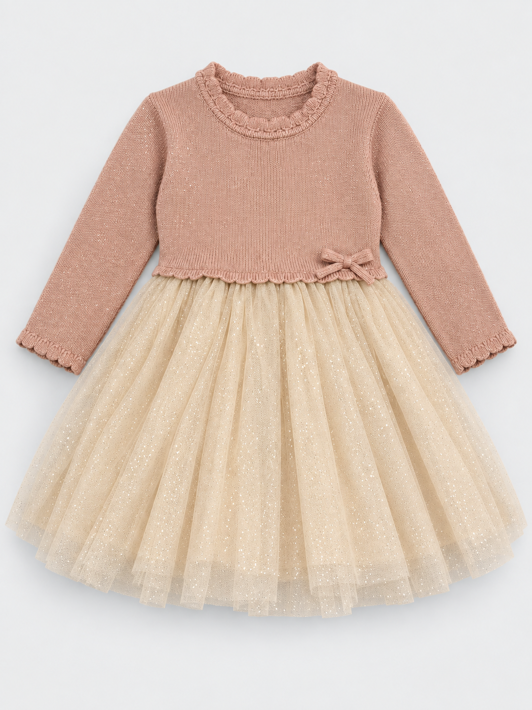 Baby Knit & Tulle Dress | Mayoral