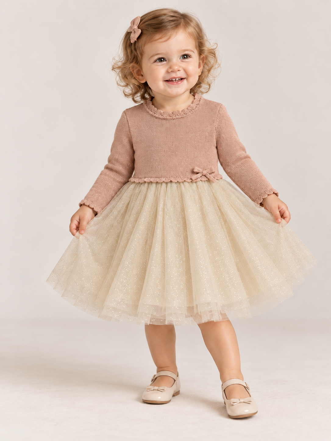 Baby Knit & Tulle Dress | Mayoral
