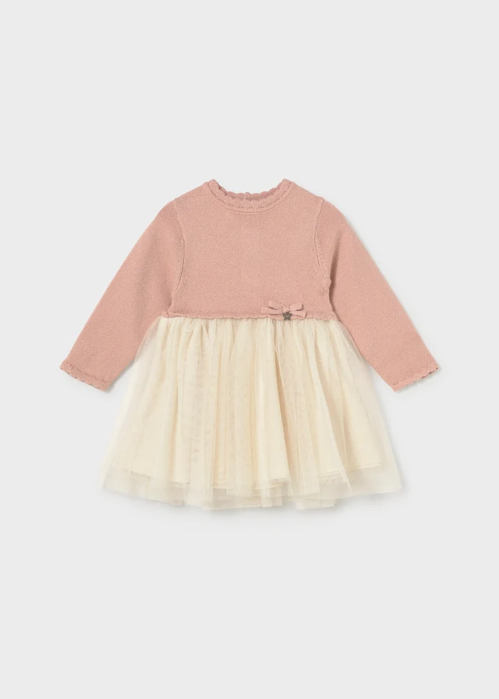 Baby Knit & Tulle Dress | Mayoral