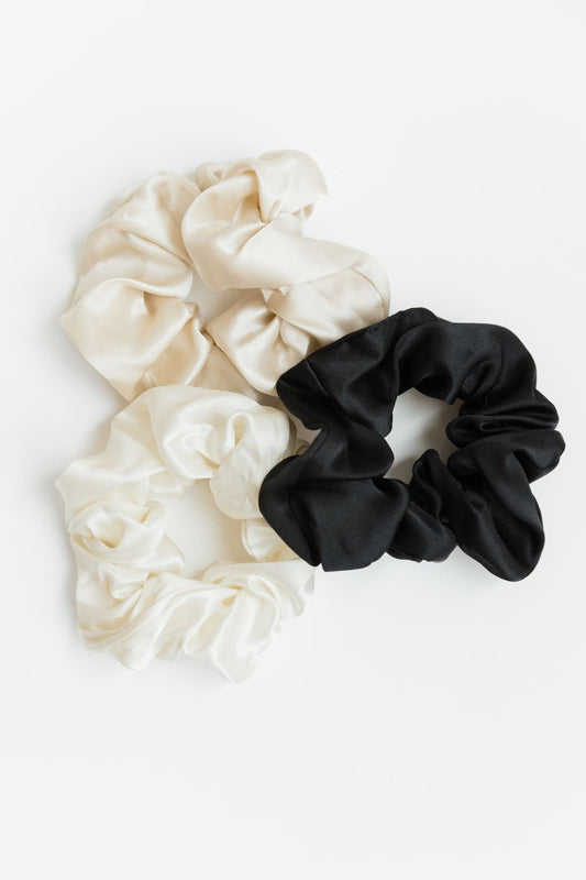 Silk scrunchies