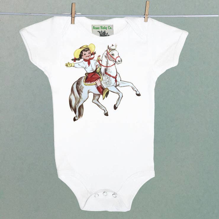 Acme Baby | Sun Valley Cowgirl Organic Cotton Bodysuit