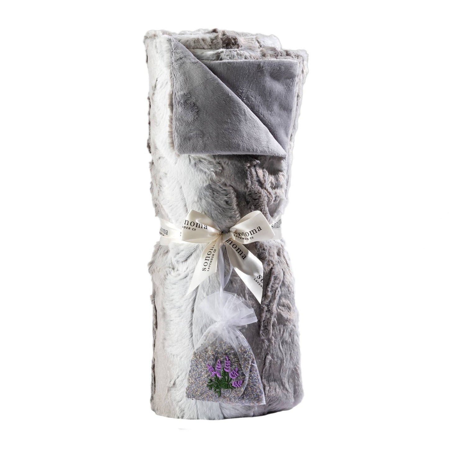 Cuddle Throw Angora Platinum | Sonoma Lavender
