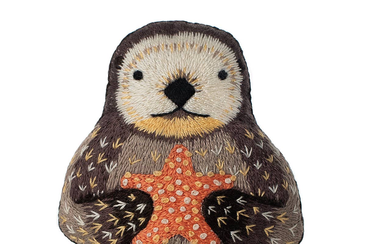 Otter Embroidery Kit | Kiriki Press