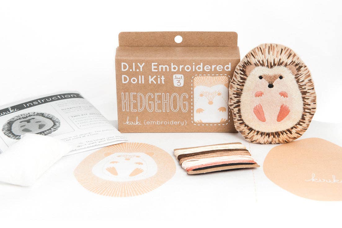 Hedgehog Embroidery Kit | Kiriki Press