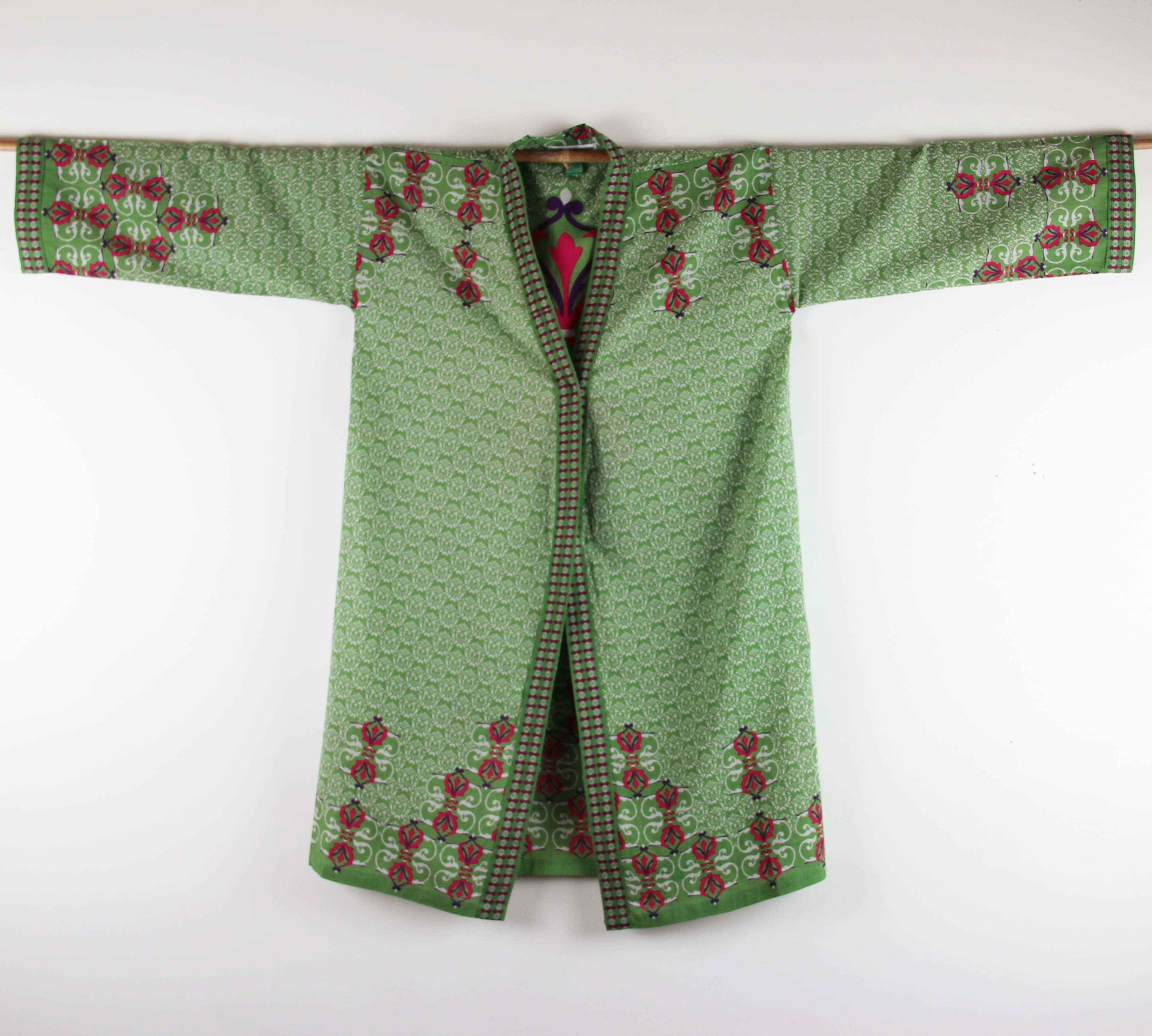 Long kimono voluta khaki
