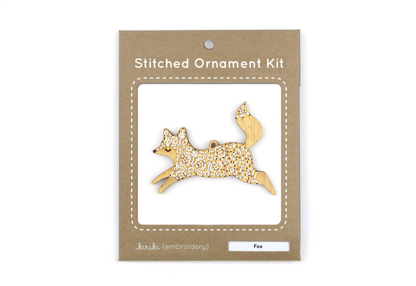 Fox DIY Stitched Ornament Kit | Kiriki Press