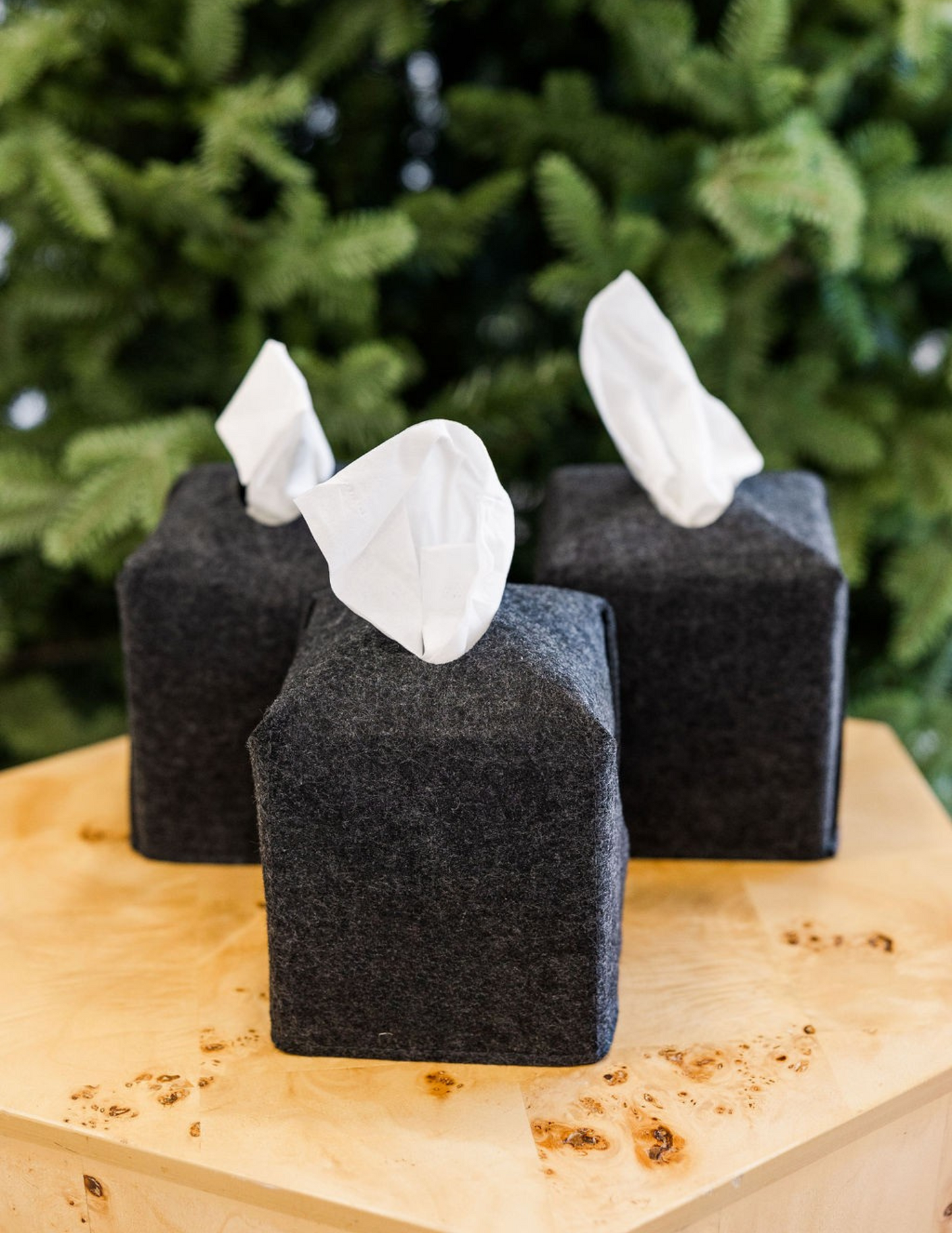 Felt Tissue Box Cover | Decorative Tissue Box Holder for Home & Office