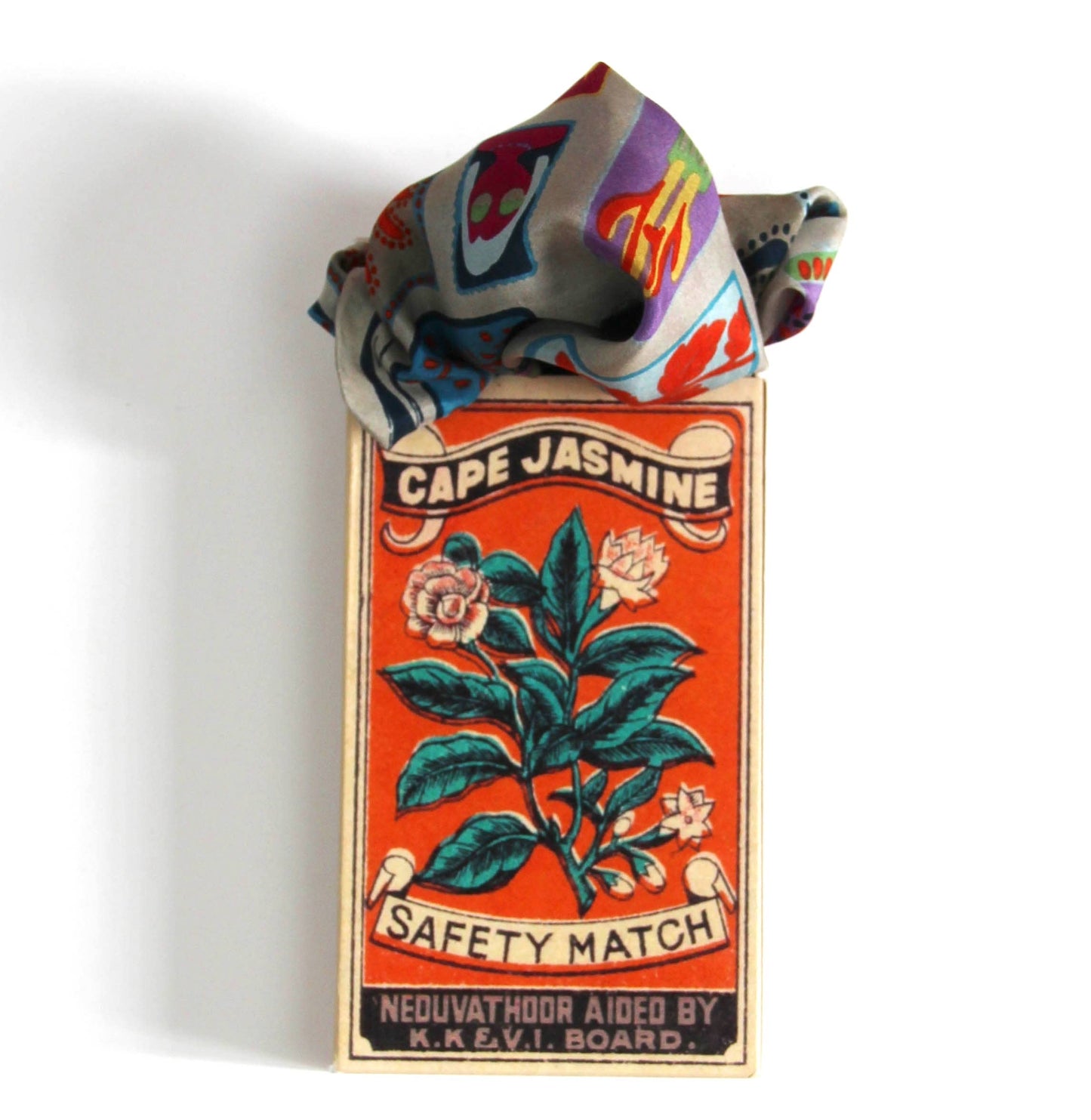 Postcard Marine Mini Silk Scarf | Les Belles Vagabondes