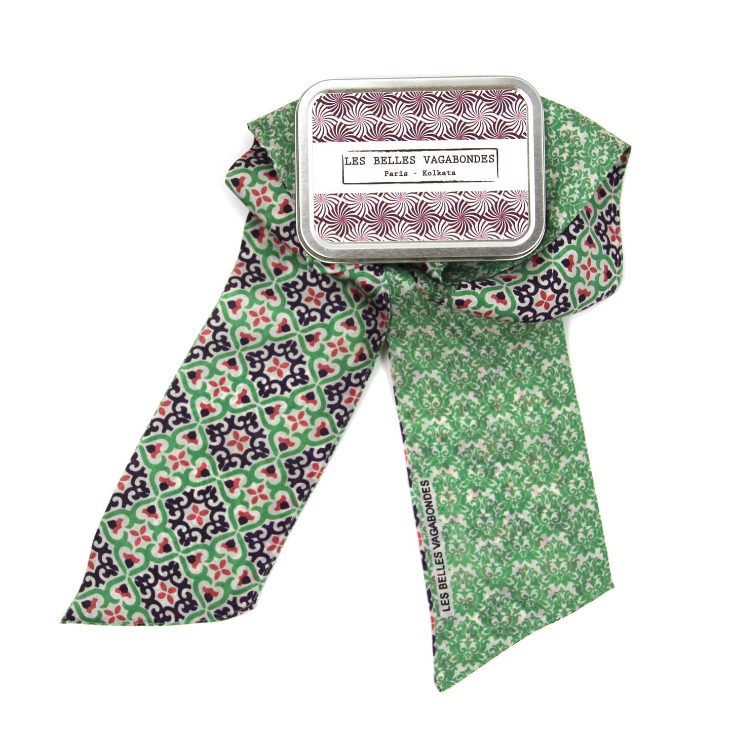 Florence Green Silk Headband | Les Belles Vagabondes