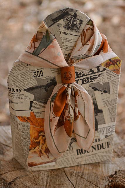 September Ride Cowgirl Silk Scarf | Western Wild Rag | Tirzah