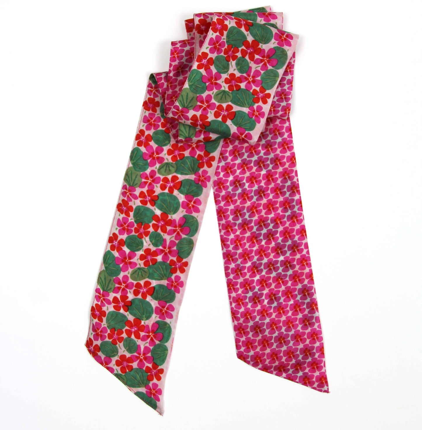Petal Fuchsia Silk Headband | Les Belles Vagabondes