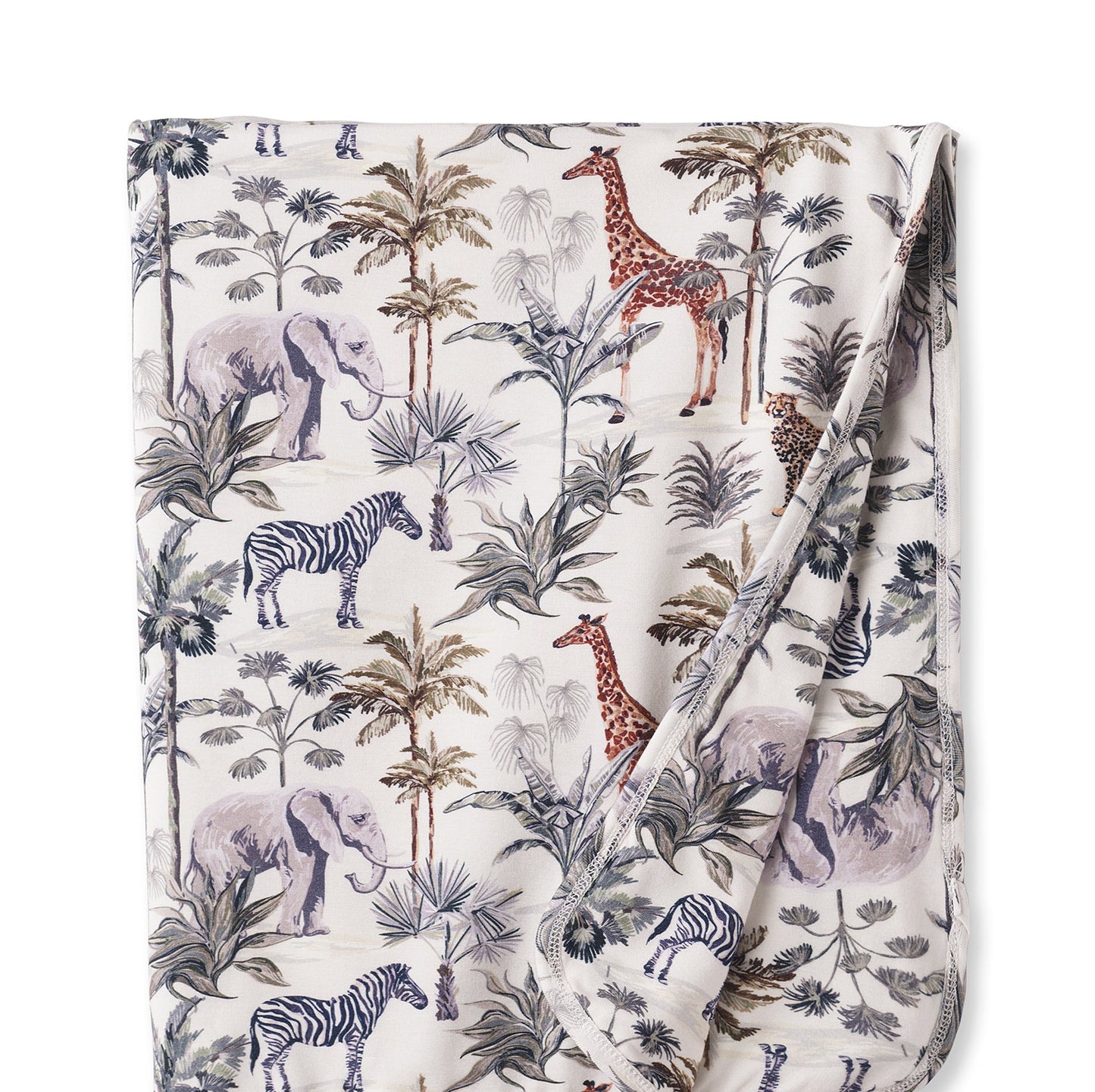 Jungle Safari Bamboo Stroller Blanket