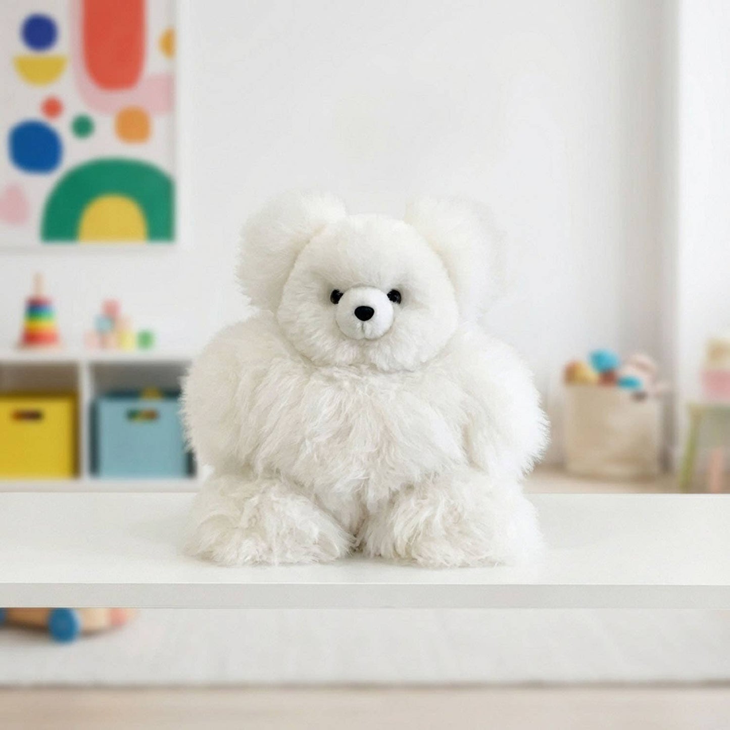 10" Small Alpaca Stuffed Animal - Bear
