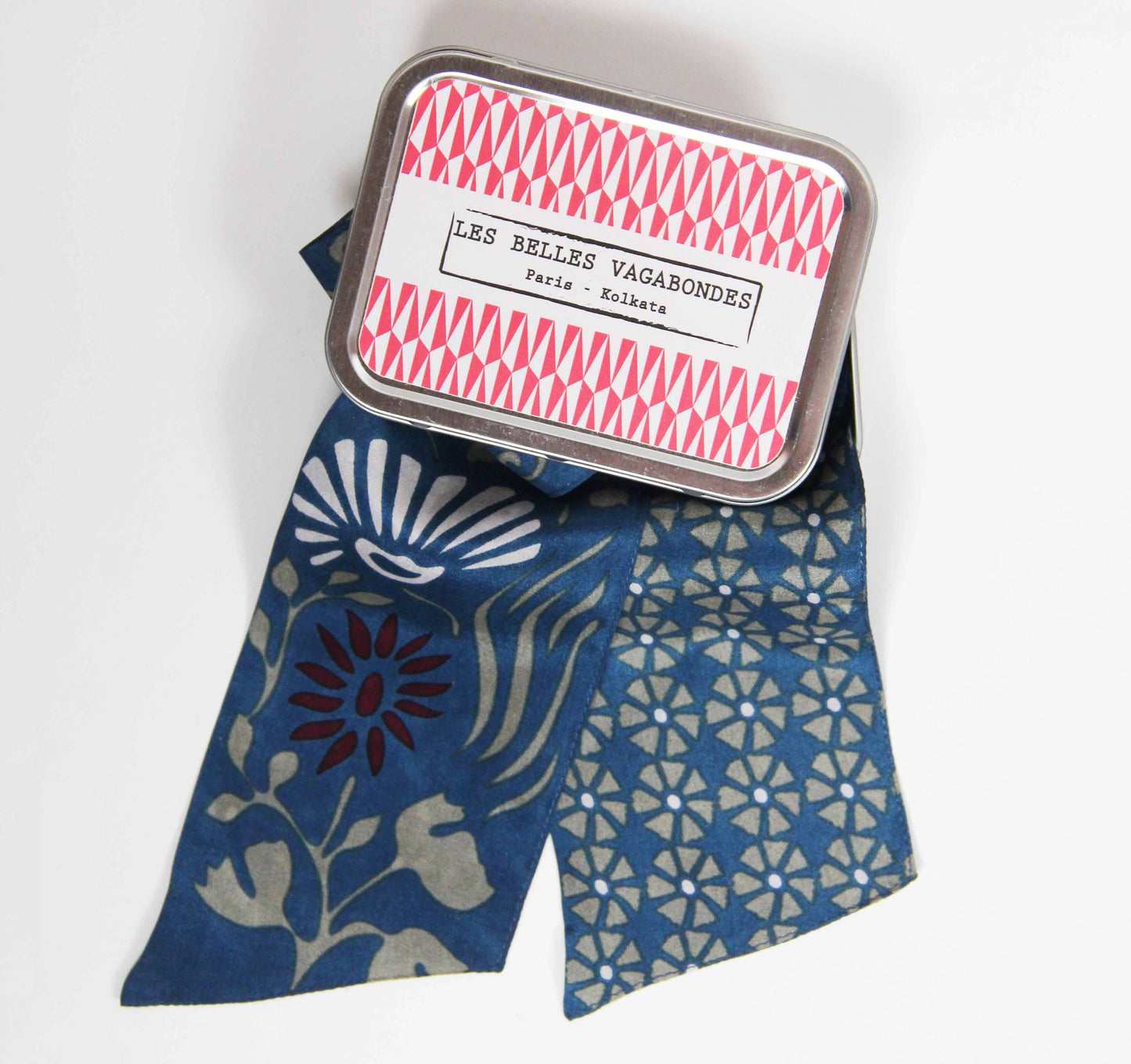 Clematis Blue Silk Headband | Les Belles Vagabondes