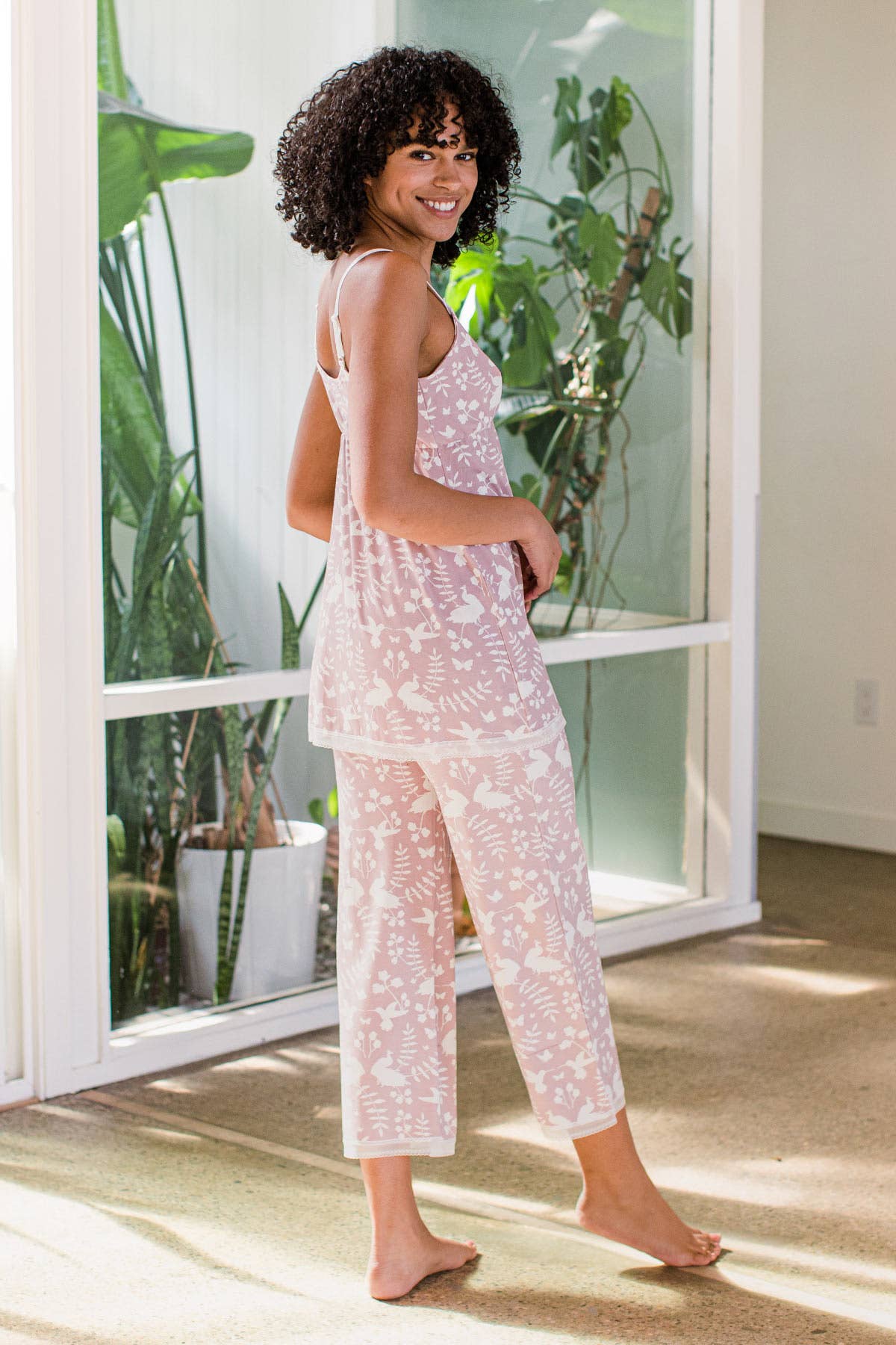 Iris Lace Bamboo Pajama Set | Yala