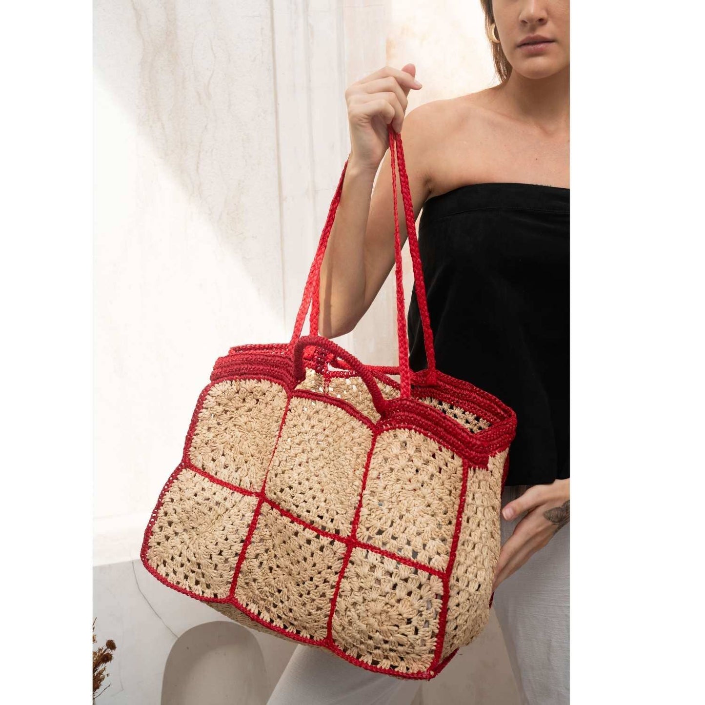 Carrey Raffia Tote Bag | Zanatay
