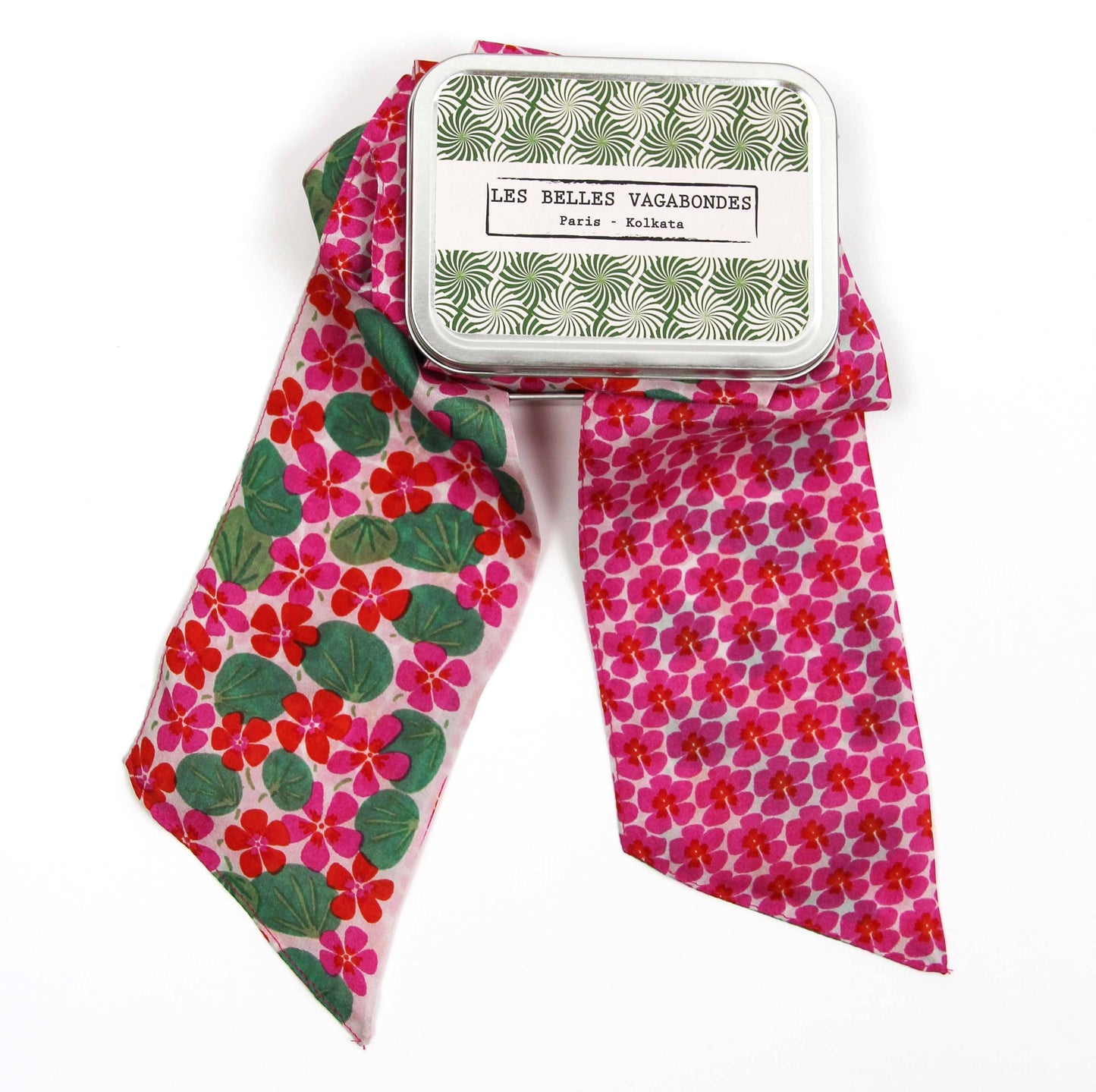 Petal Fuchsia Silk Headband | Les Belles Vagabondes