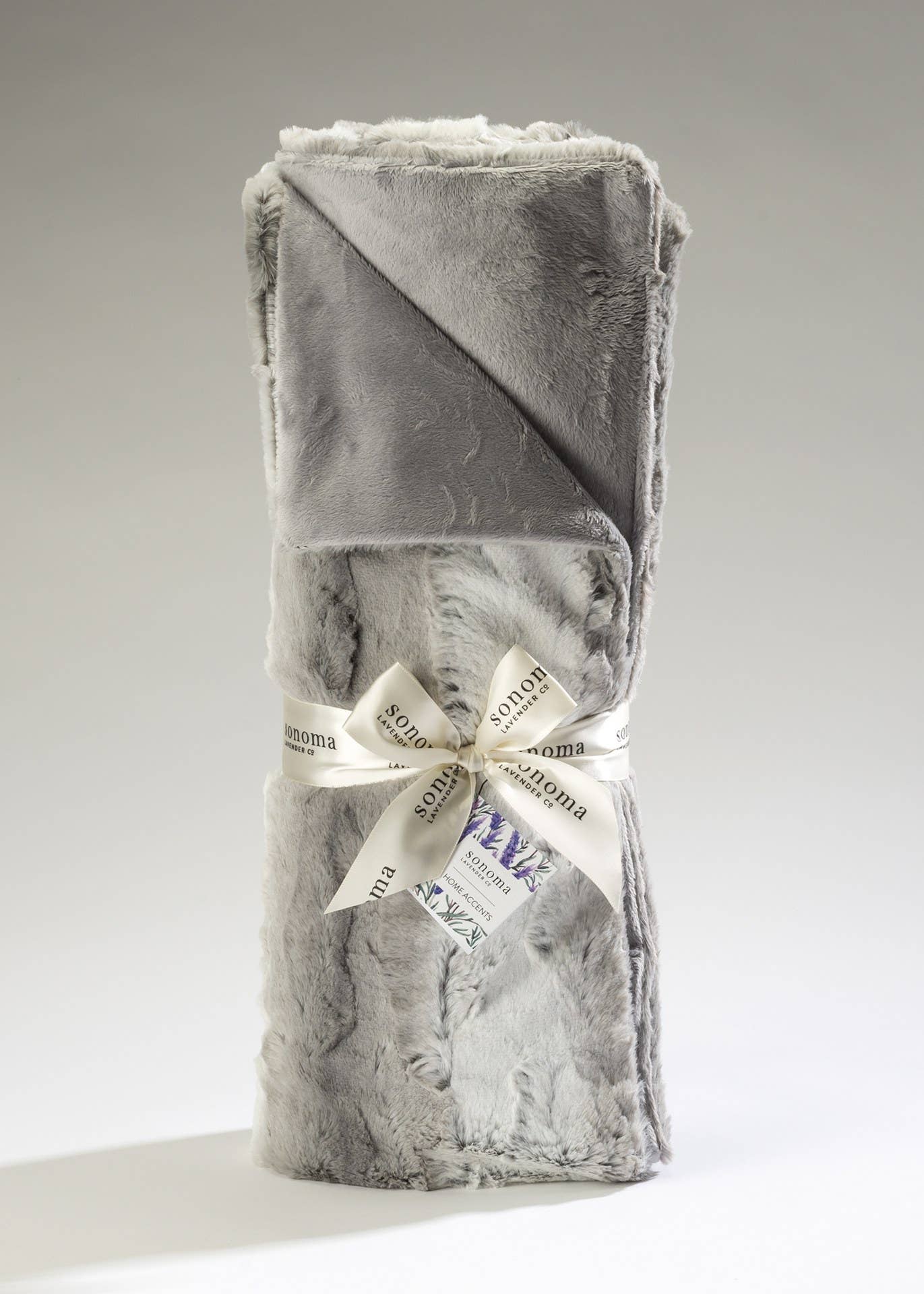 Cuddle Throw Angora Platinum | Sonoma Lavender