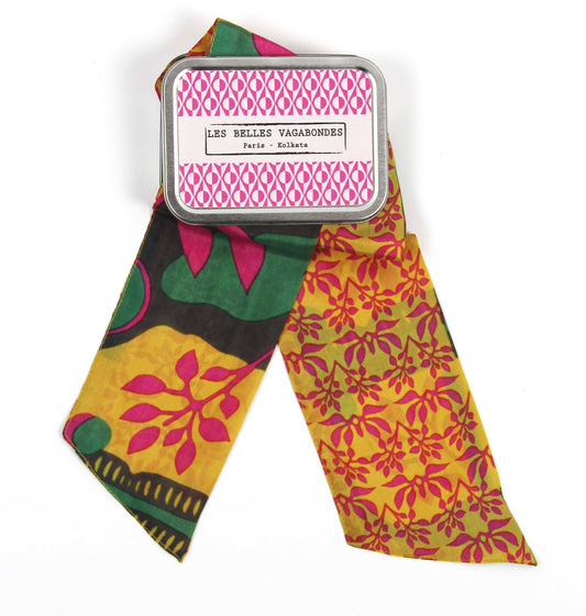 Ivy Fuchsia Silk Headband | Les Belles Vagabondes