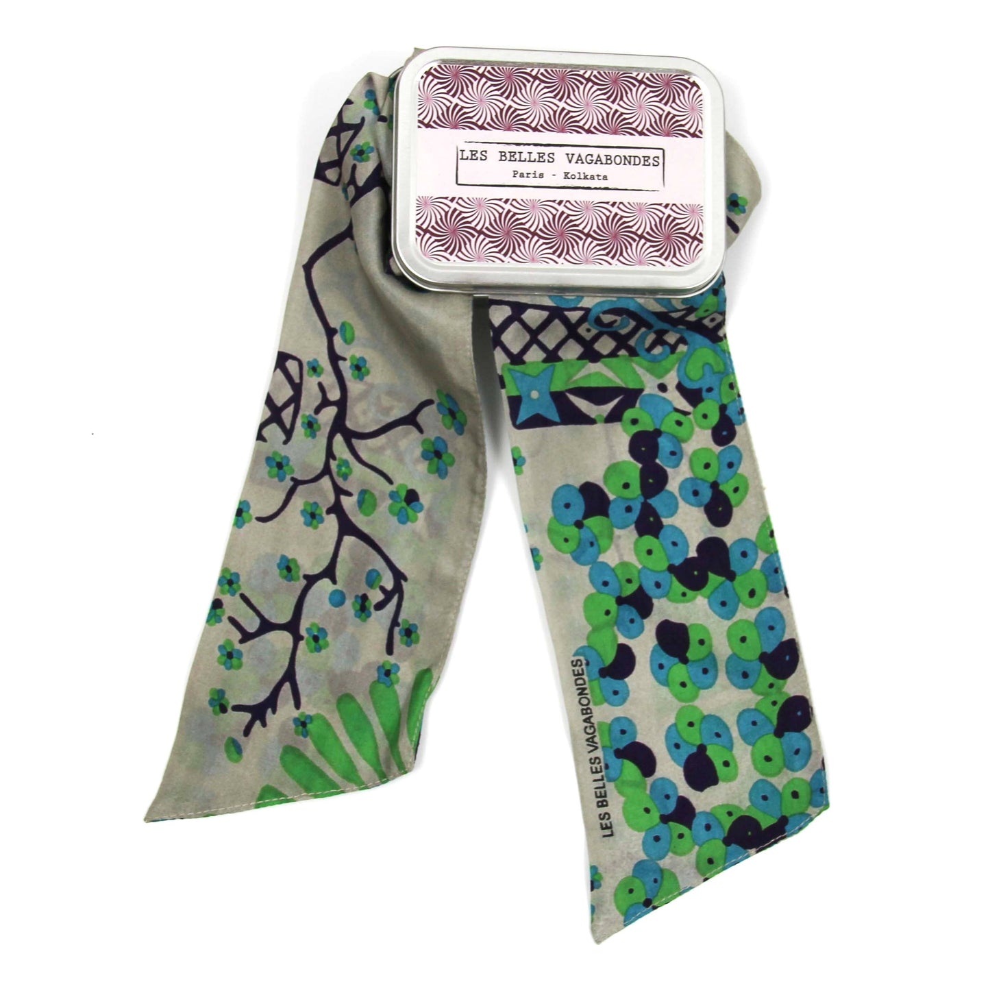 Masami Green Silk Headband | Les Belles Vagabondes