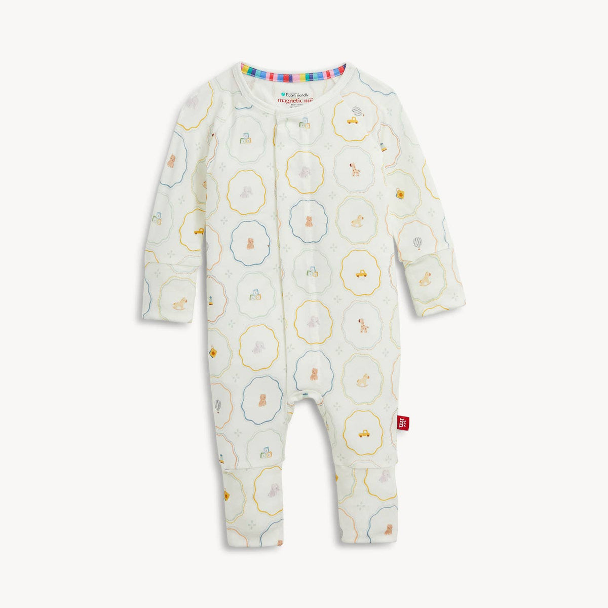Nursery Magic Cream TENCEL™ Modal Baby Convertible Coverall | Magnetic Me