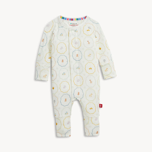 Nursery Magic Cream TENCEL™ Modal Baby Convertible Coverall | Magnetic Me