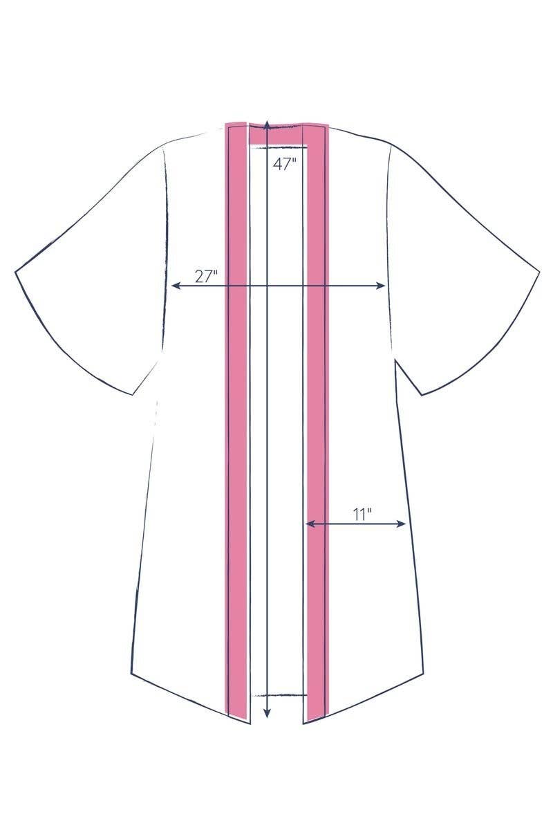 Tropical Toile Kimono Gown — Pineapple | Powder Design