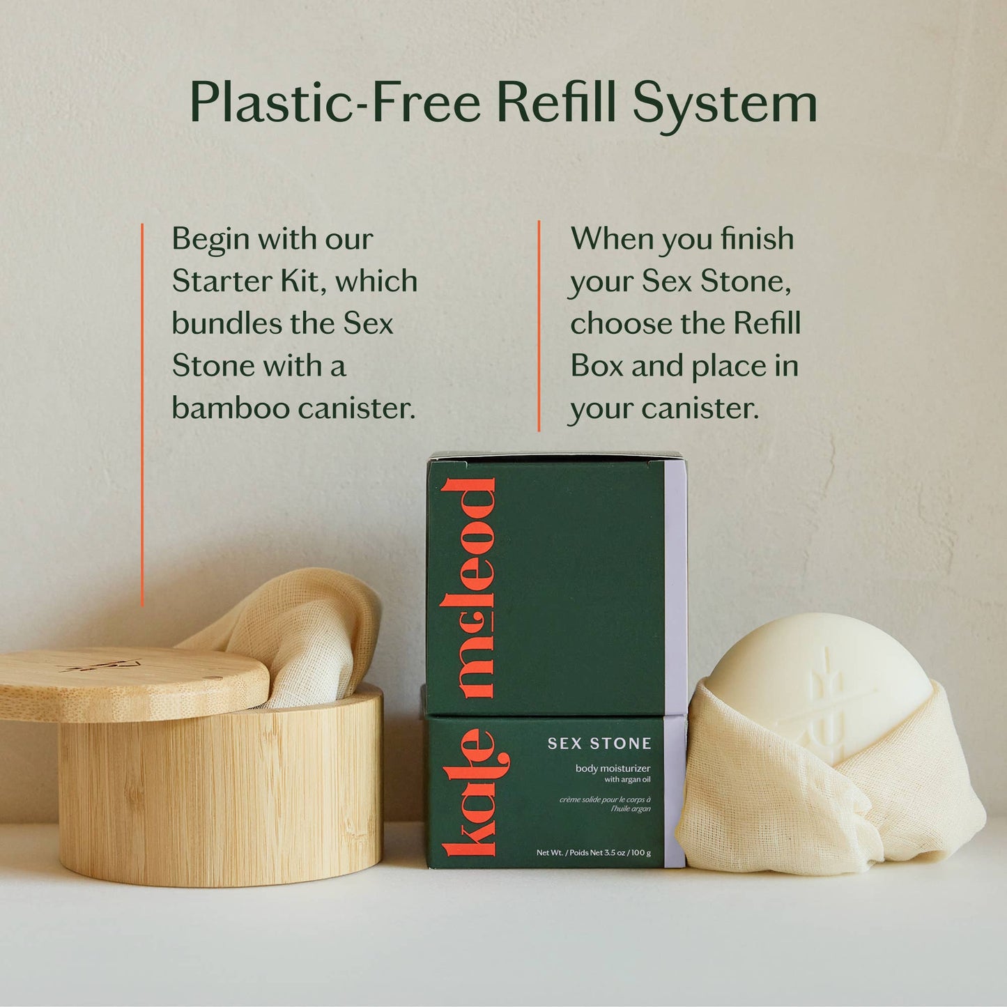 Sex Stone | Sensual Massage Bar & Intimacy Oil | Kate McLeod