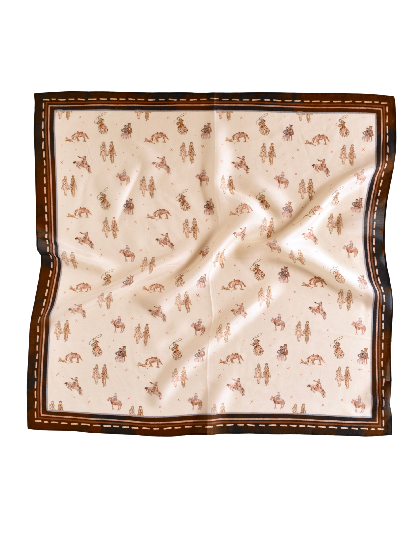 Saddle Club Silk Western Wild Rag Scarf | Eco-Friendly Cowgirl Accessory | Tirzah