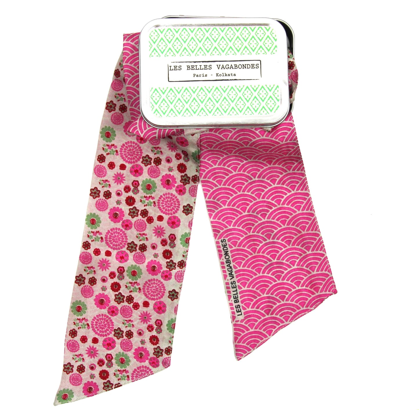 Akiko Fuchsia Silk Headband | Les Belles Vagabondes