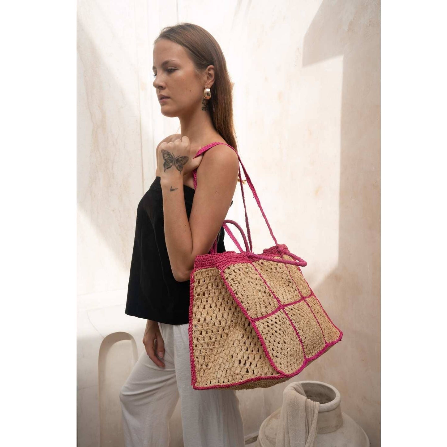 Carrey Raffia Tote Bag | Zanatay