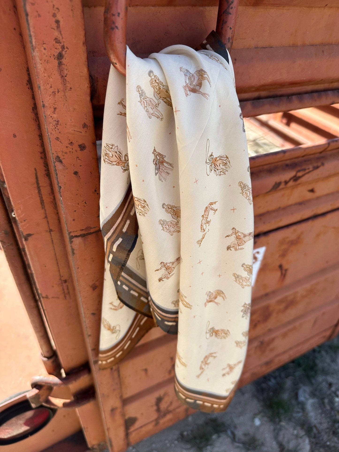 Saddle Club Silk Western Wild Rag Scarf | Eco-Friendly Cowgirl Accessory | Tirzah