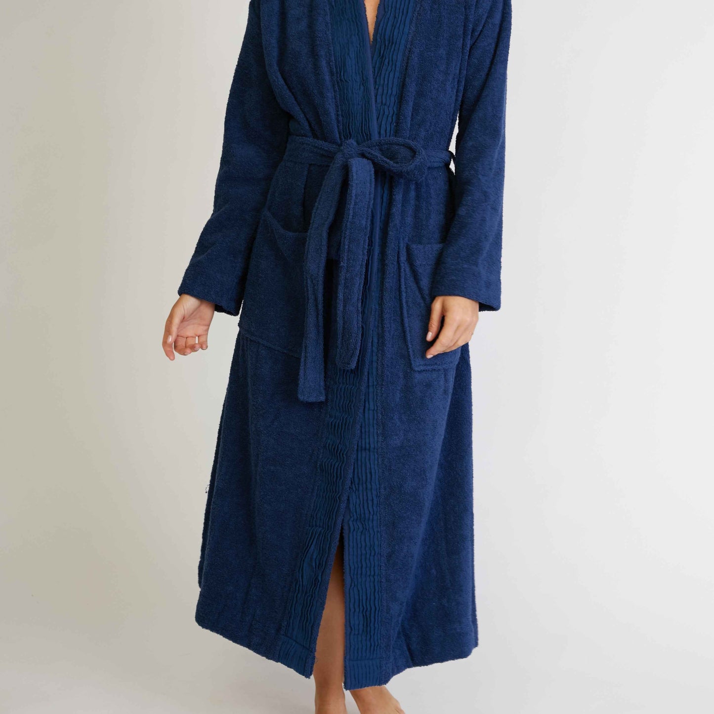 Organic cotton white bathrobe