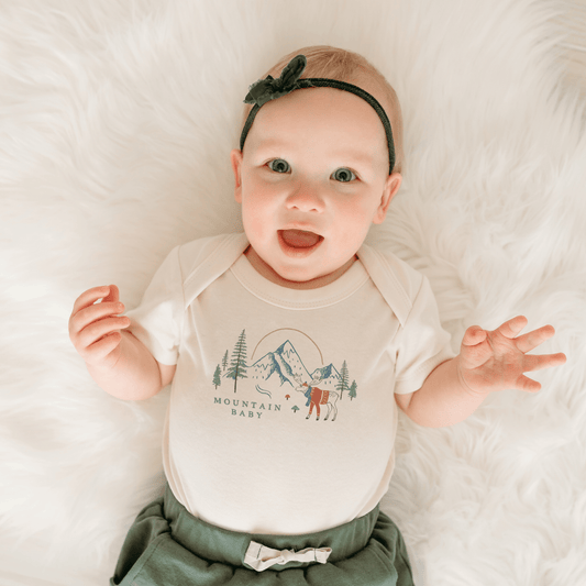 Mountain Baby Organic Bodysuit | Finn + Emma