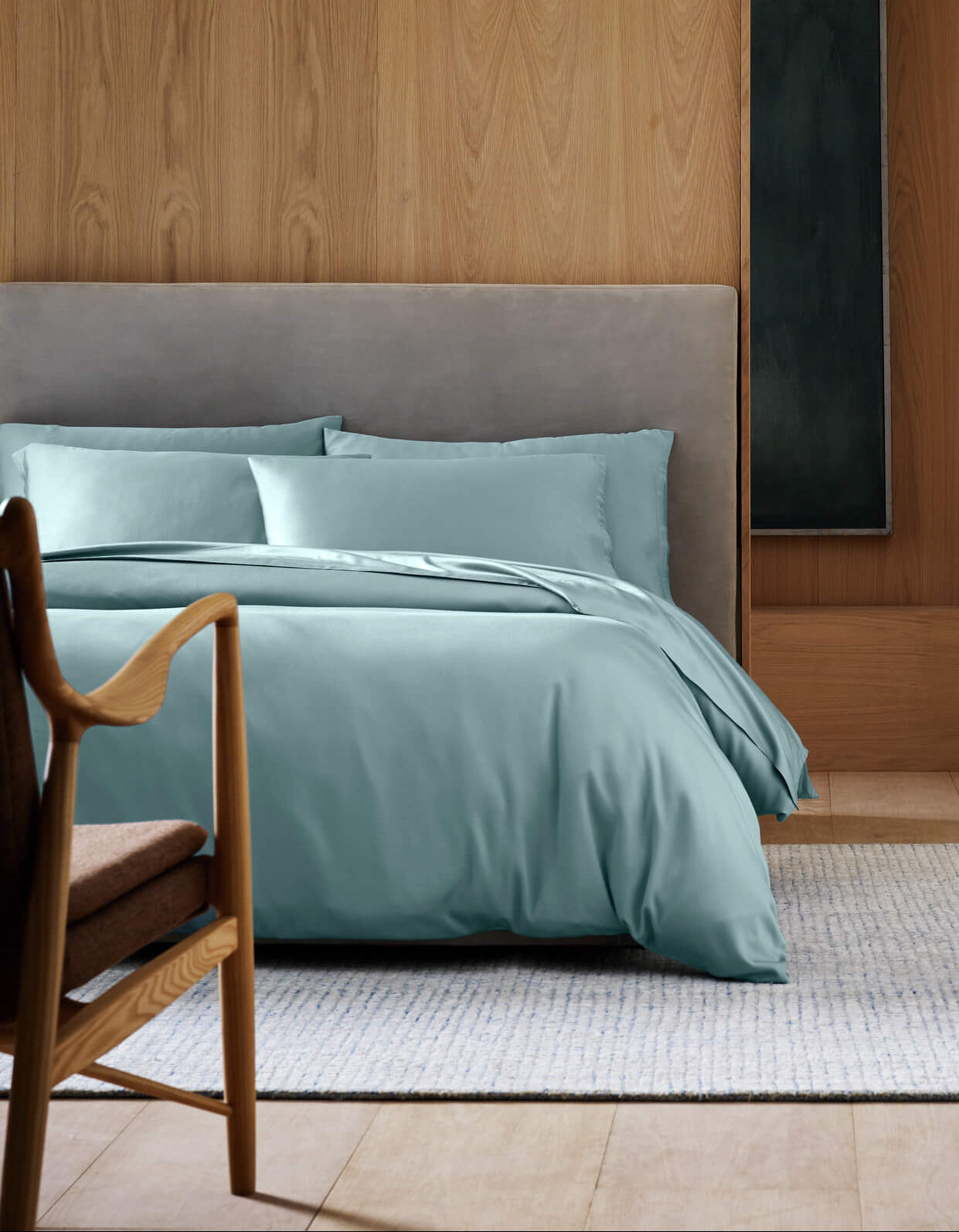 Cozy Earth Bamboo Duvet Cover - lifestyle hero with bedding bundle
