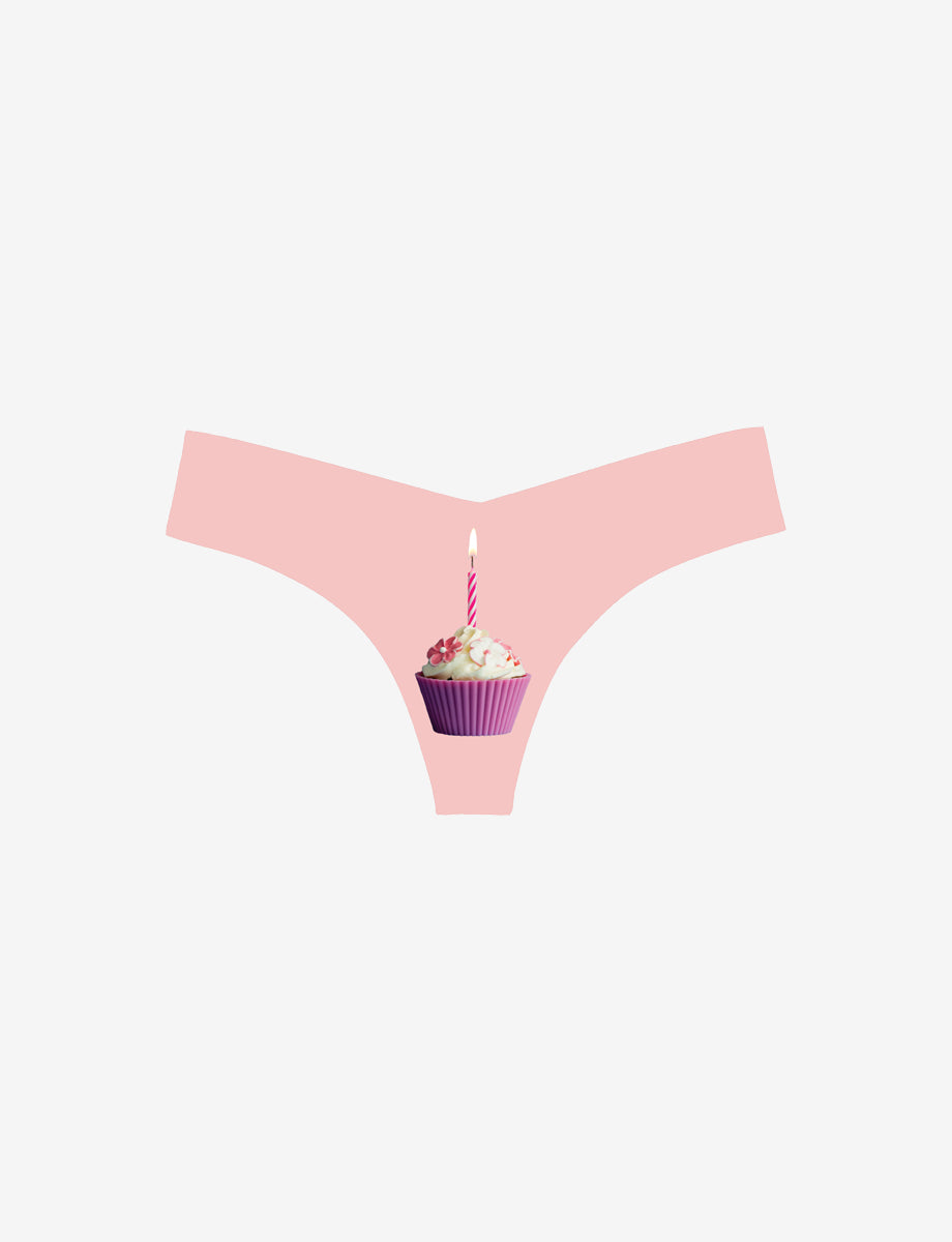 Commando Photo-Op Thong in Ice Cream Clouds print
