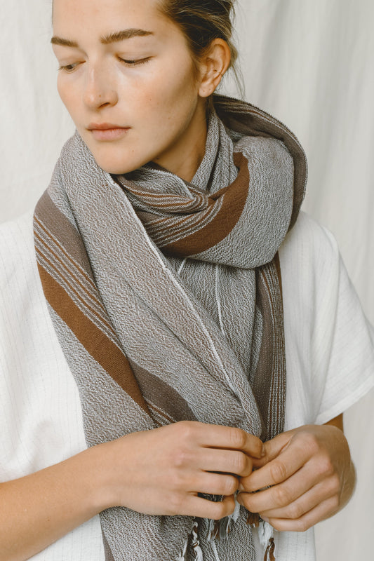 Brown Grey Nomad Towel | Home & Loft