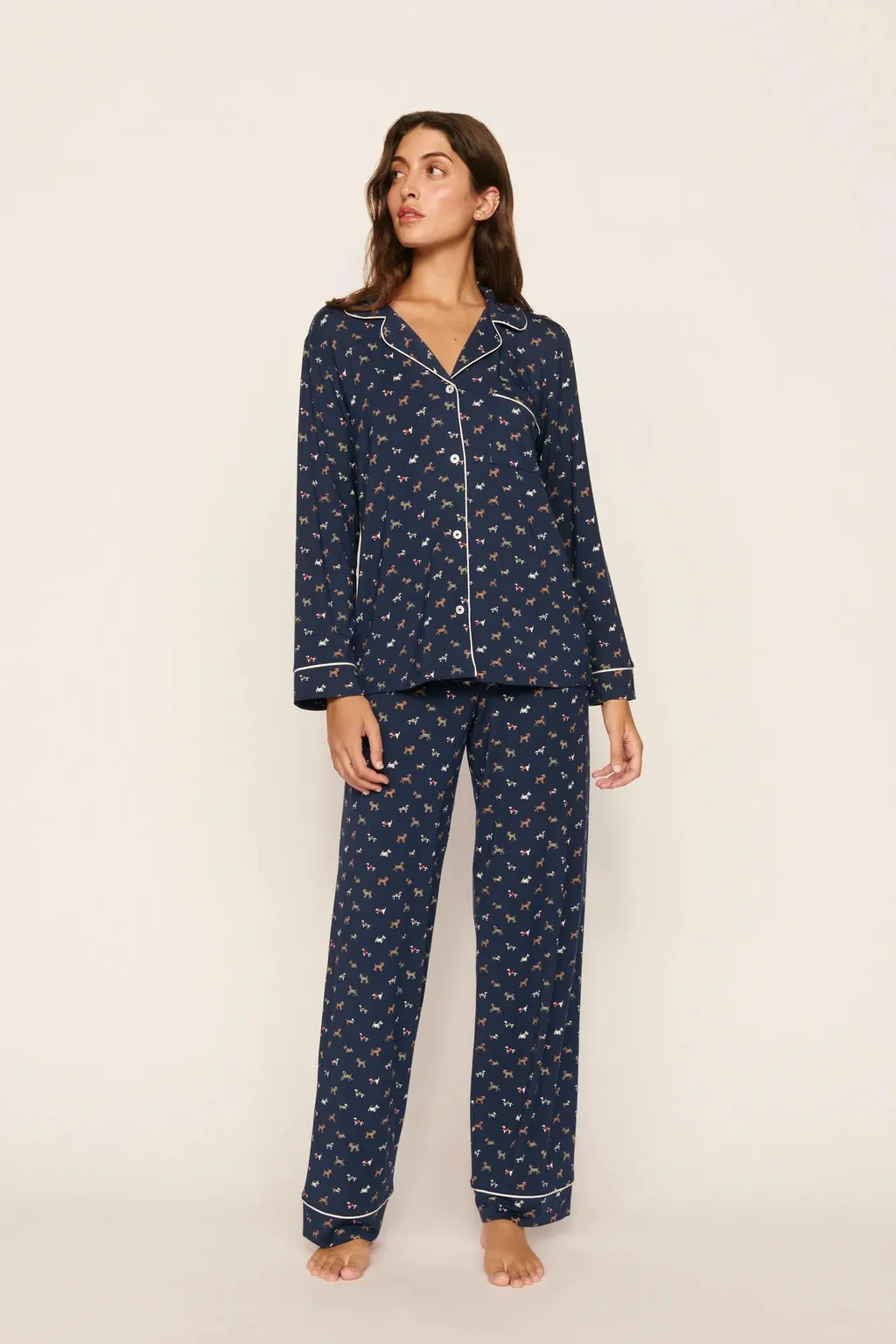 Gisele Printed TENCEL™ Modal Long PJ Set | Eberjey