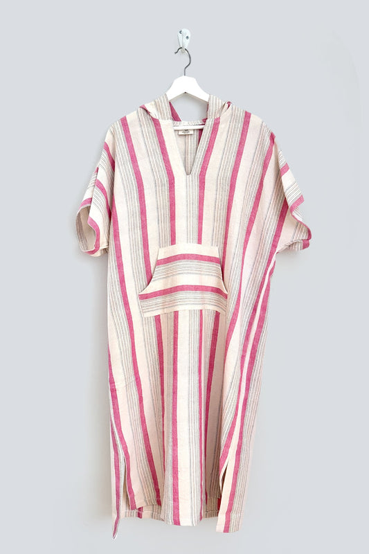 Pink Ivory Montauk Hooded Maxi Kaftan | Home & Loft