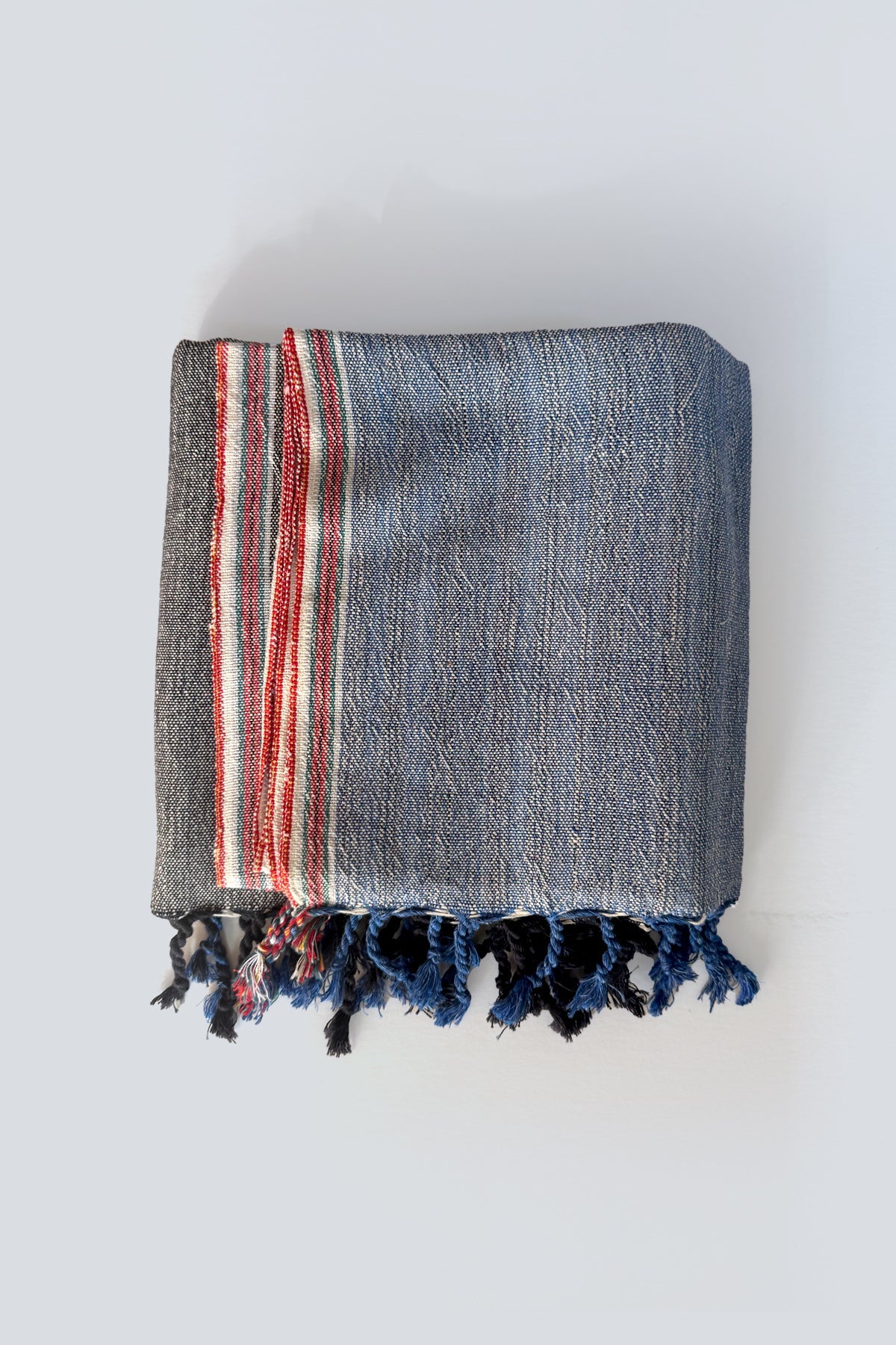Aegean Charcoal Denim Tonal Towel | Home & Loft