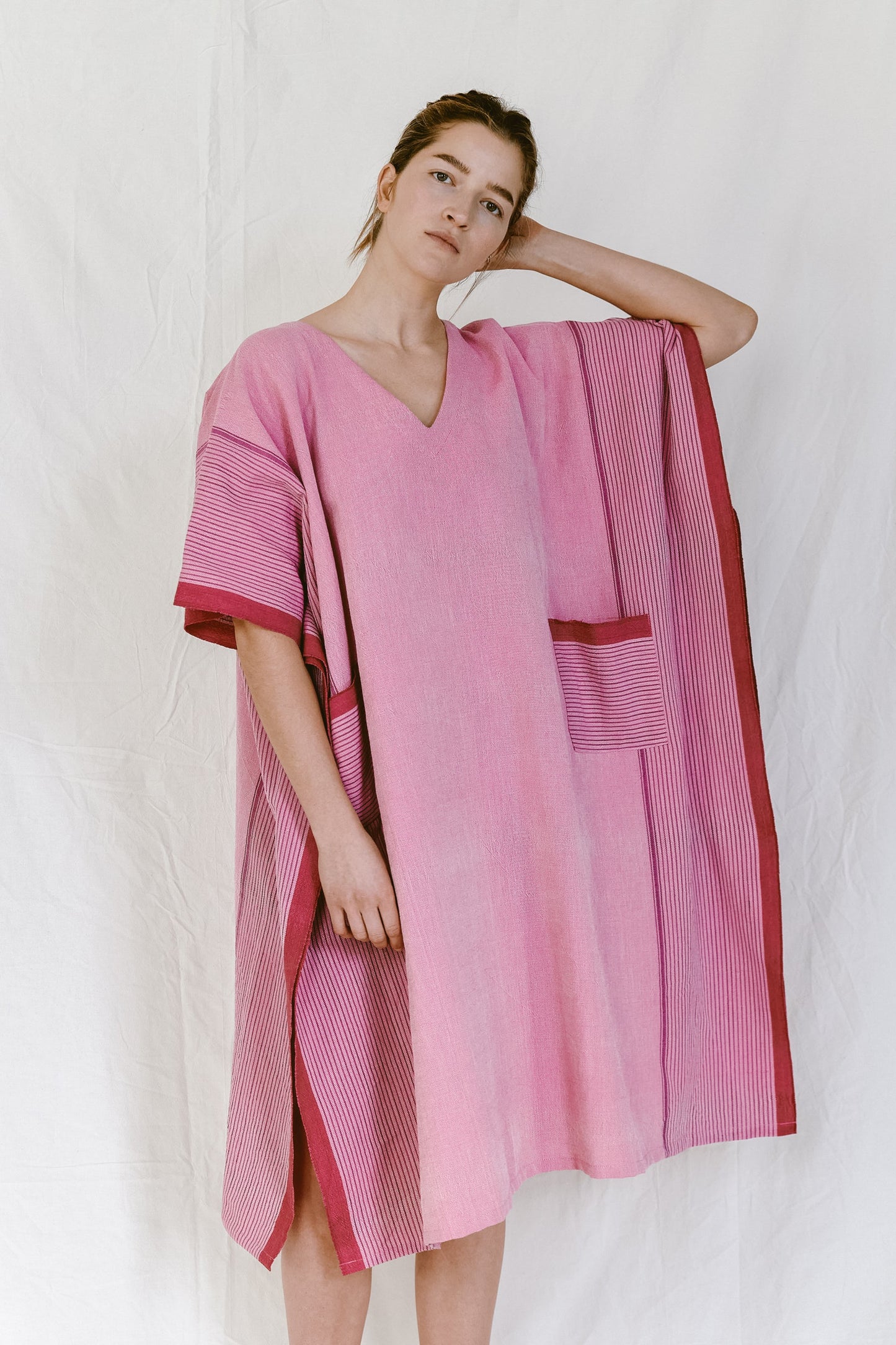 Gypsy Pink Tribeca V-Neck Kaftan | Home & Loft
