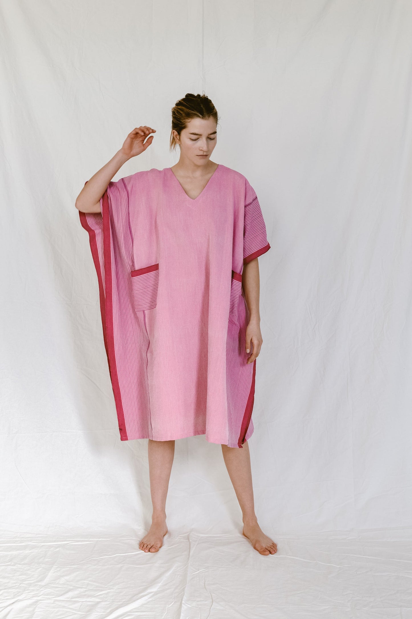 Gypsy Pink Tribeca V-Neck Kaftan | Home & Loft