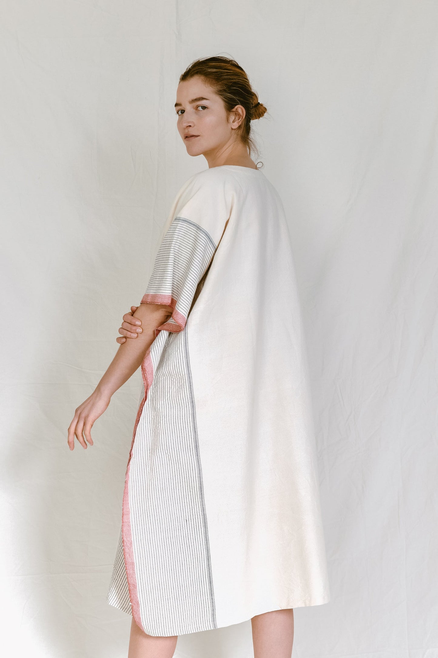 Ivory Cherry Tribeca V-Neck Kaftan | Home & Loft