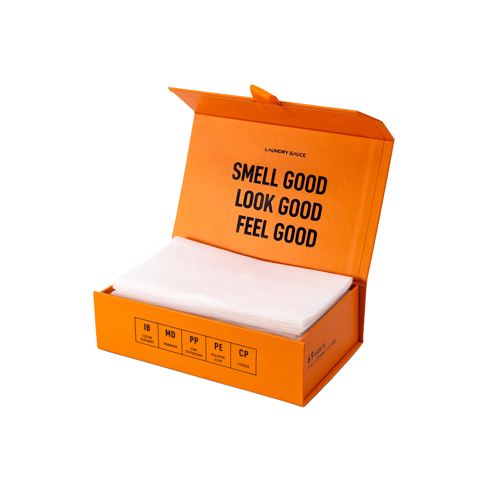 Luxury scented dryer sheets