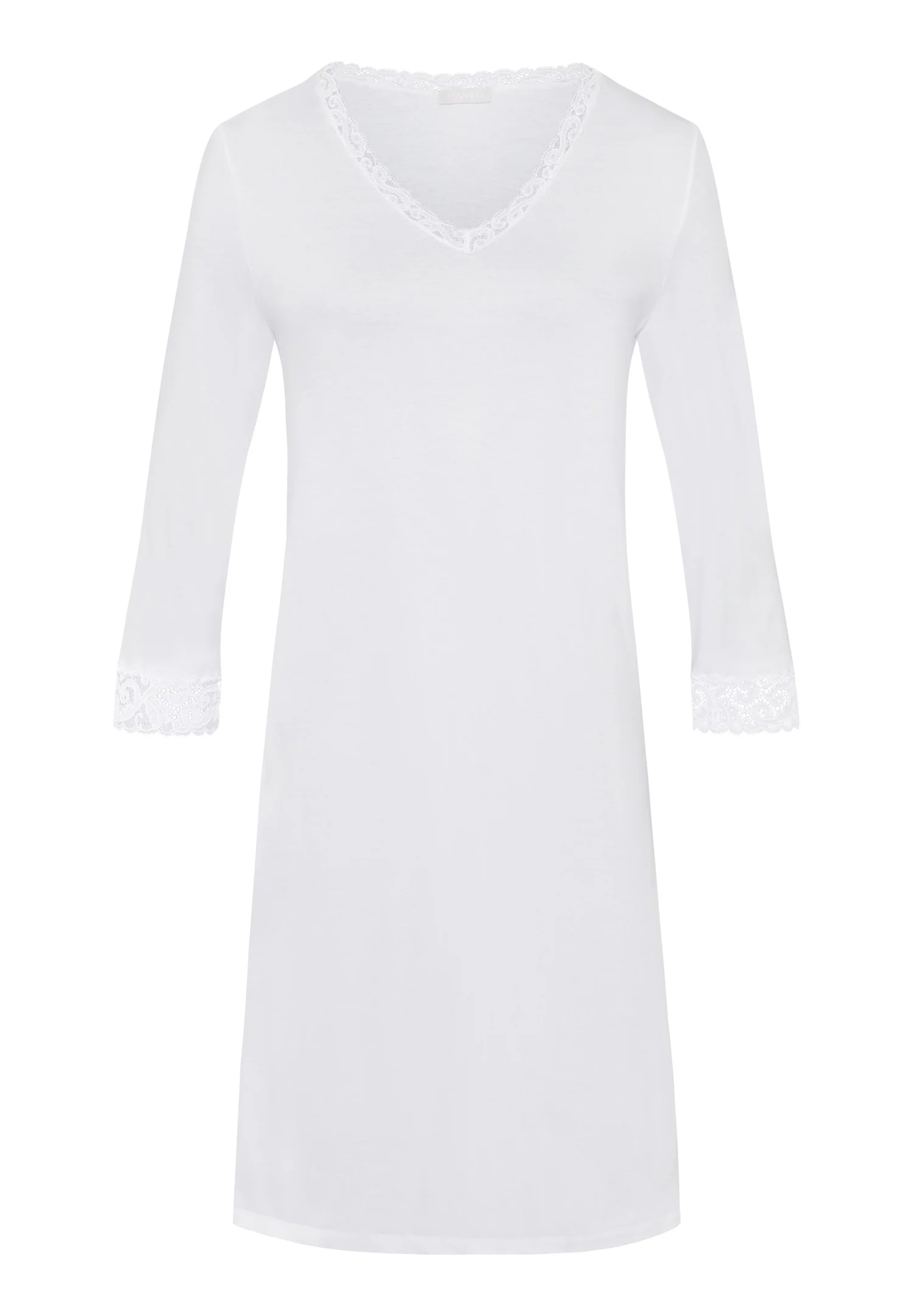 Lace Trim Cotton Nightgown | Hanro