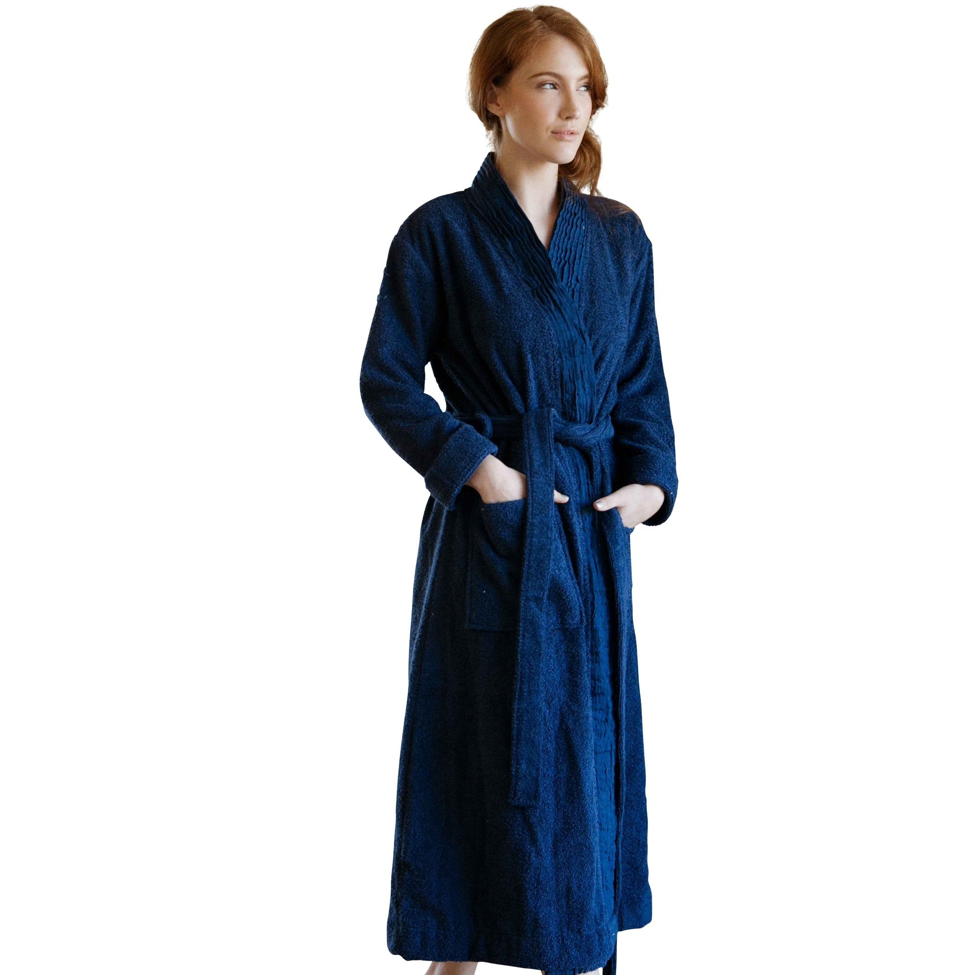Organic cotton white bathrobe