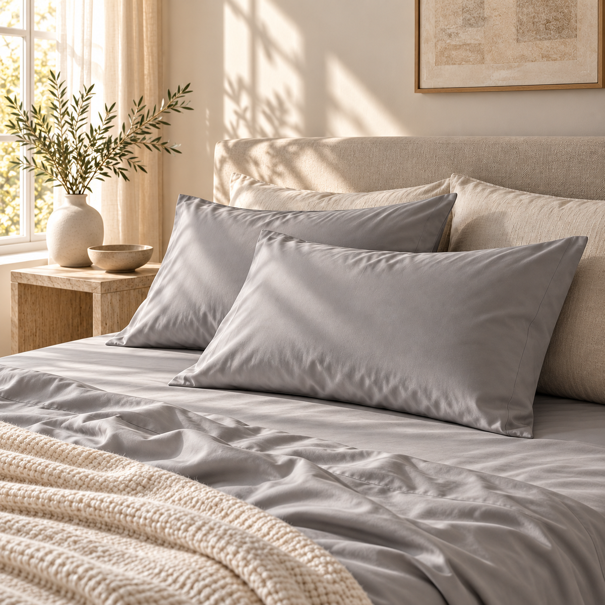 Bamboo viscose pillowcase (set of 2)