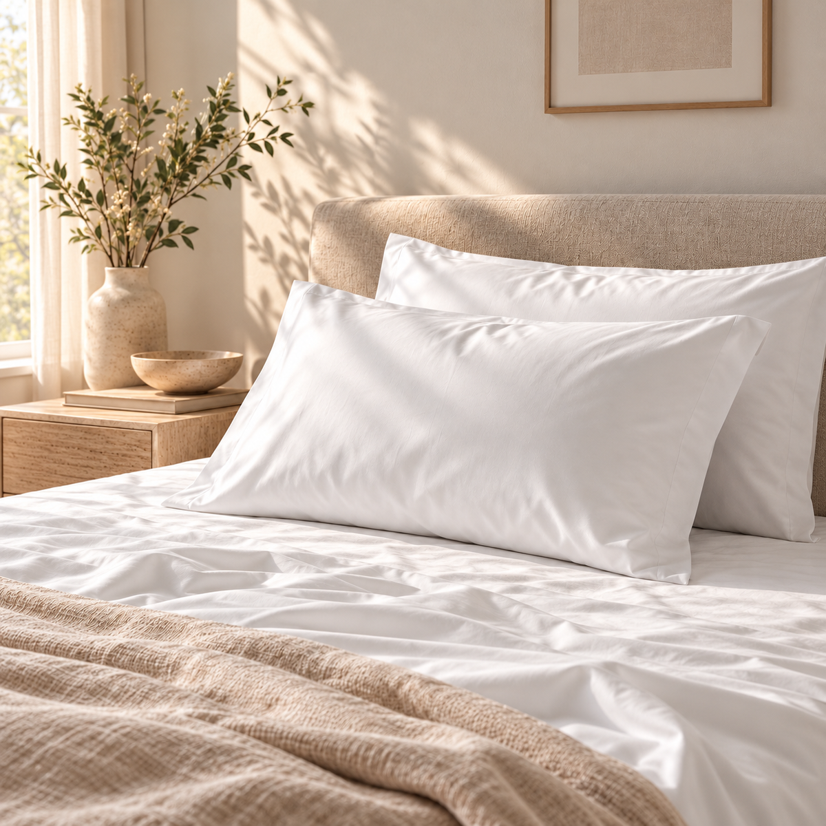 Bamboo viscose pillowcase (set of 2)