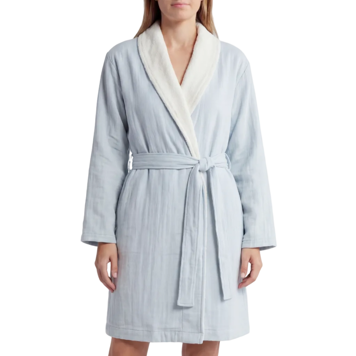 Soluna – double-side muslin/terry shawl robe